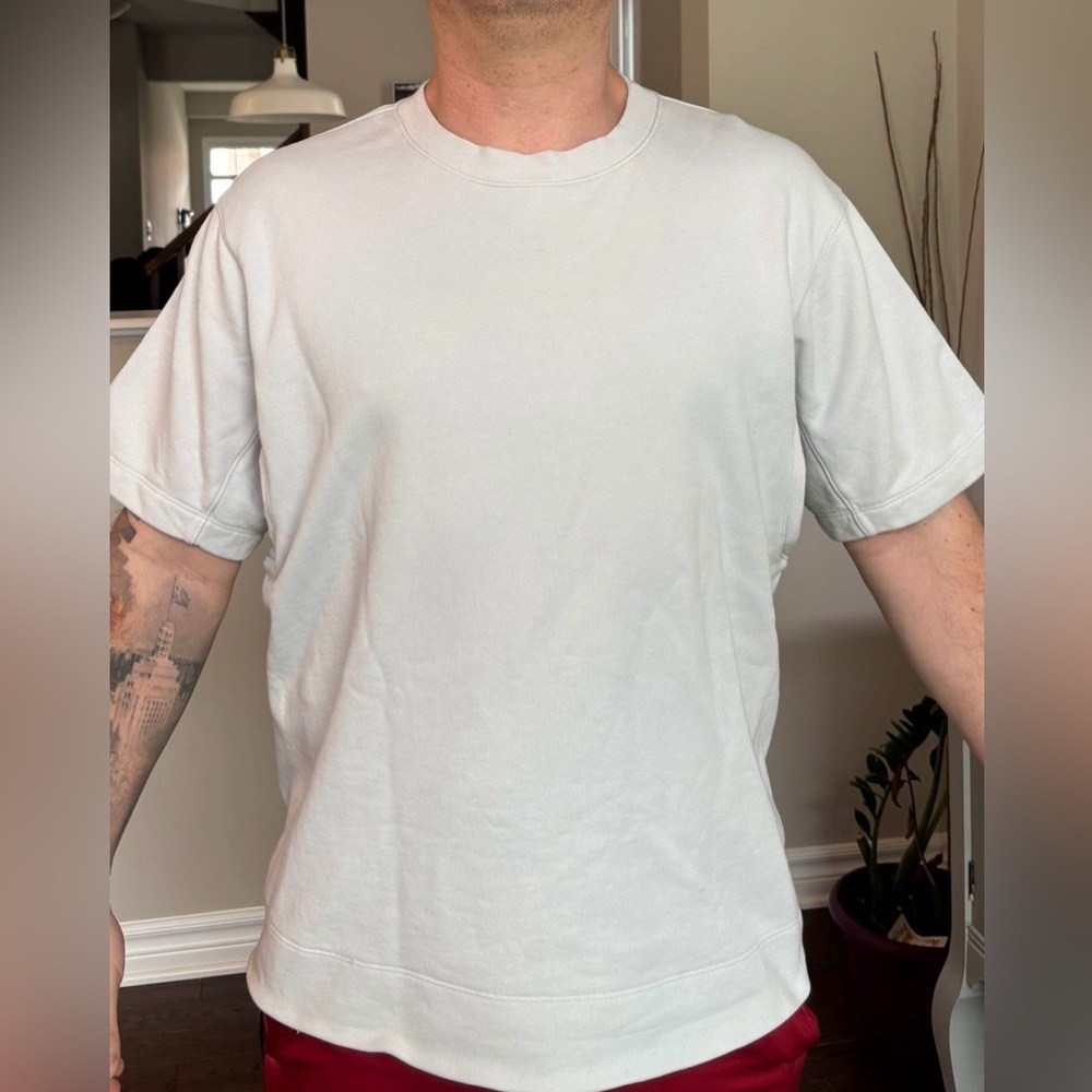 Lululemon french terry t-shirt menβs size Large size L lululemon tshirt